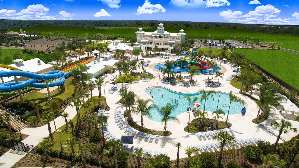 aqua park and clubhouse at the encore resort
